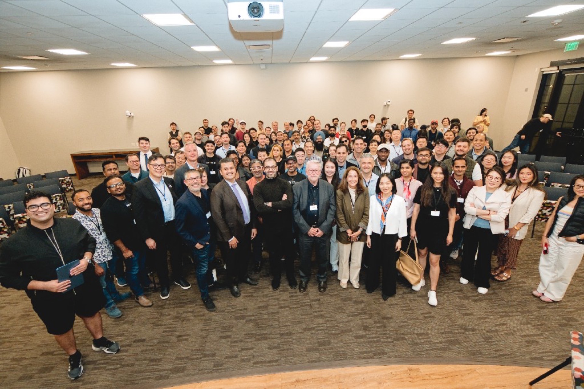 Esmaeil Mousavi at a conference group photo