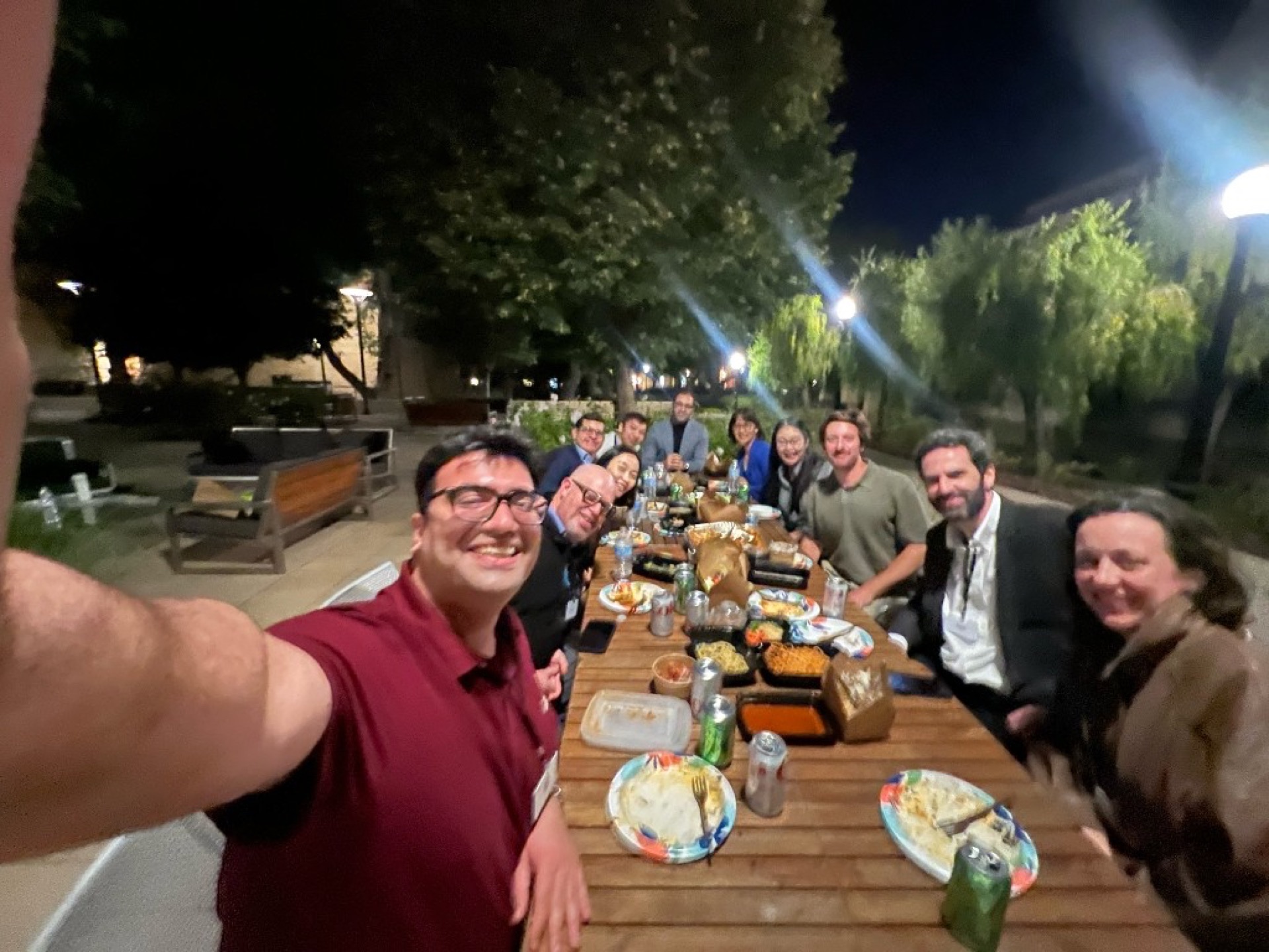 Esmaeil Mousavi at Stanford LP seminar dinner