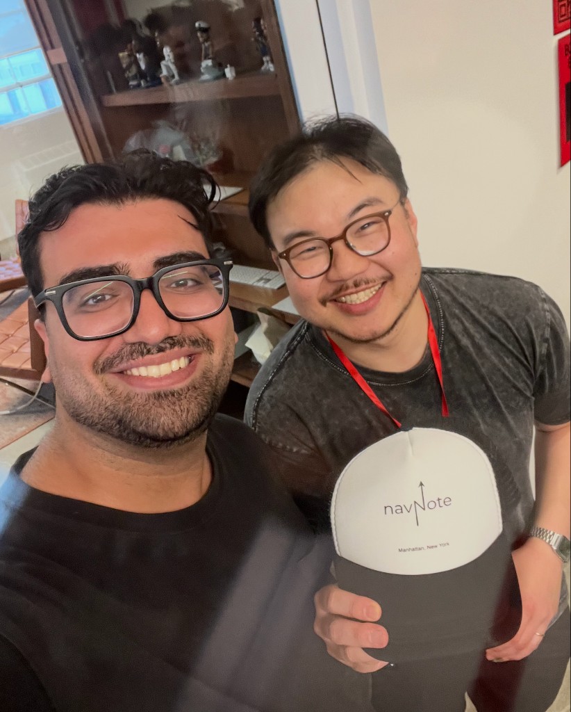 Esmaeil Mousavi with Mike Shin, Founders Inc
